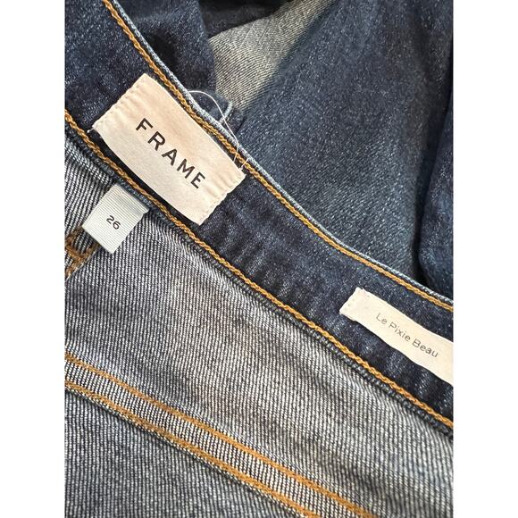 Frame Denim Le Pixie Beau Dark Wash Denim Jeans - Picture 7 of 7